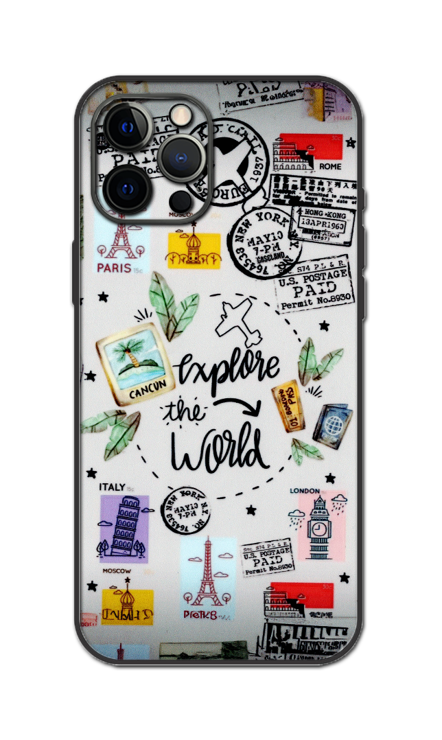 Explore Travel Embossed Quality Skin For All Model