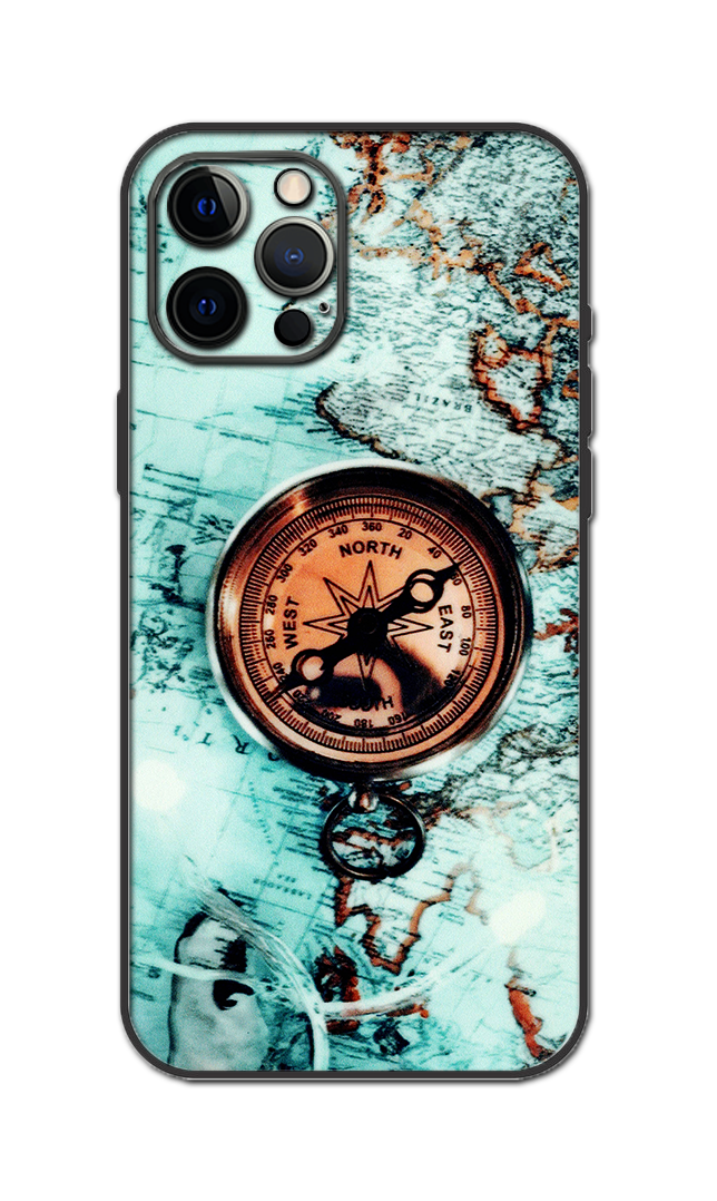 Map With Compass Embossed Quality Skin For All Model