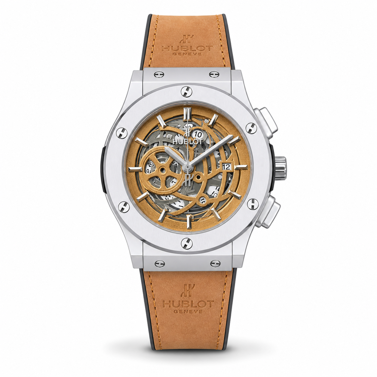 Hublot Leather Strap Watch