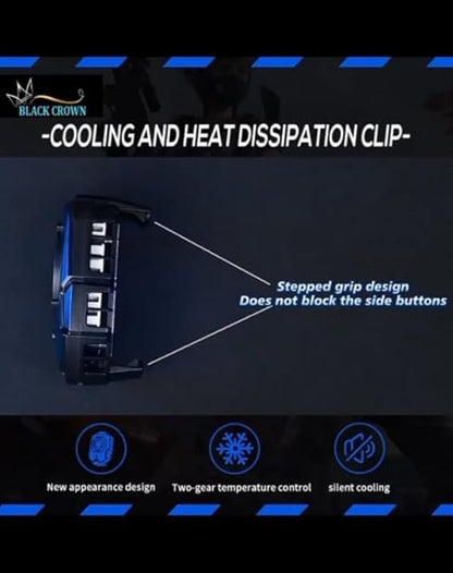 Phone Cooler With Blue Light Cooling Radiator For Gaming