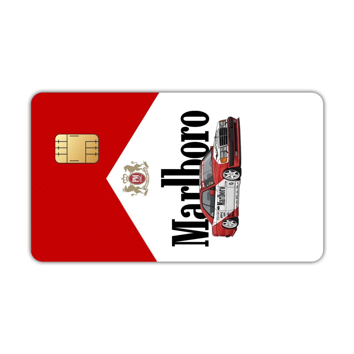 Marlboro With Sports Car Card Skin
