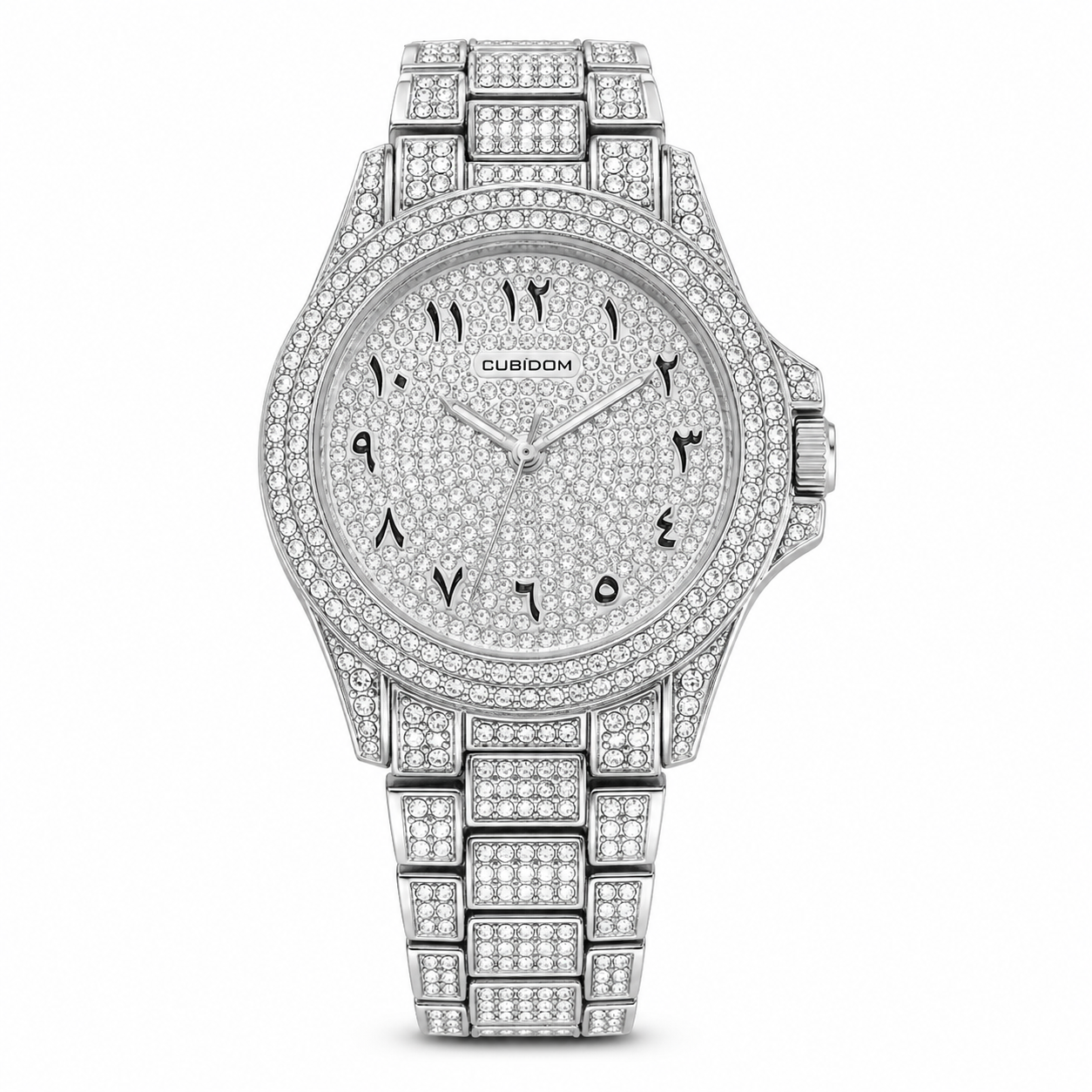 Arabic Dial Iced Out Watch - Al-Noor Diamond Edition