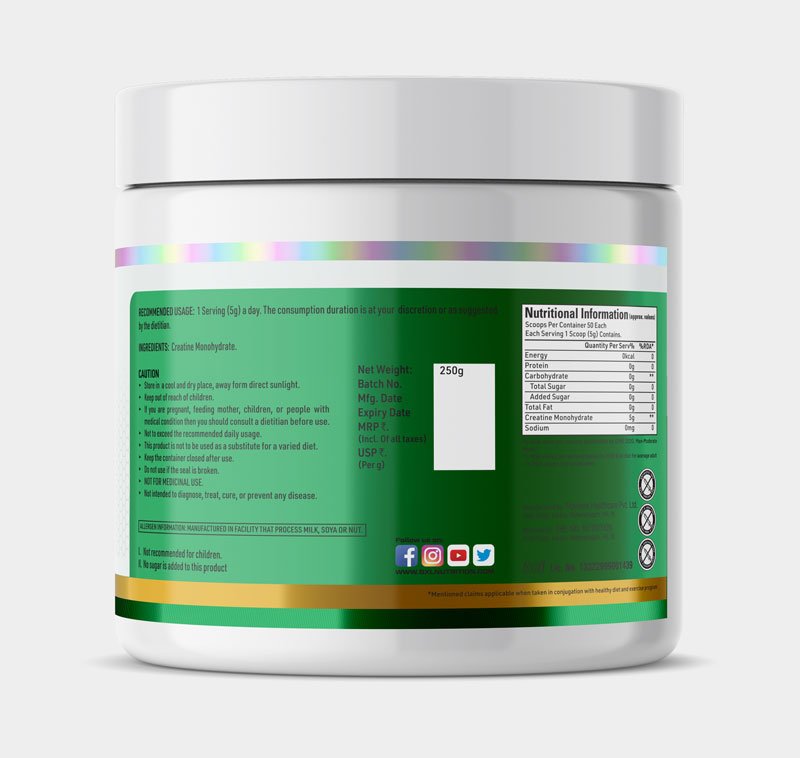 5XL CREATINE MONOHYDRATE 250gm