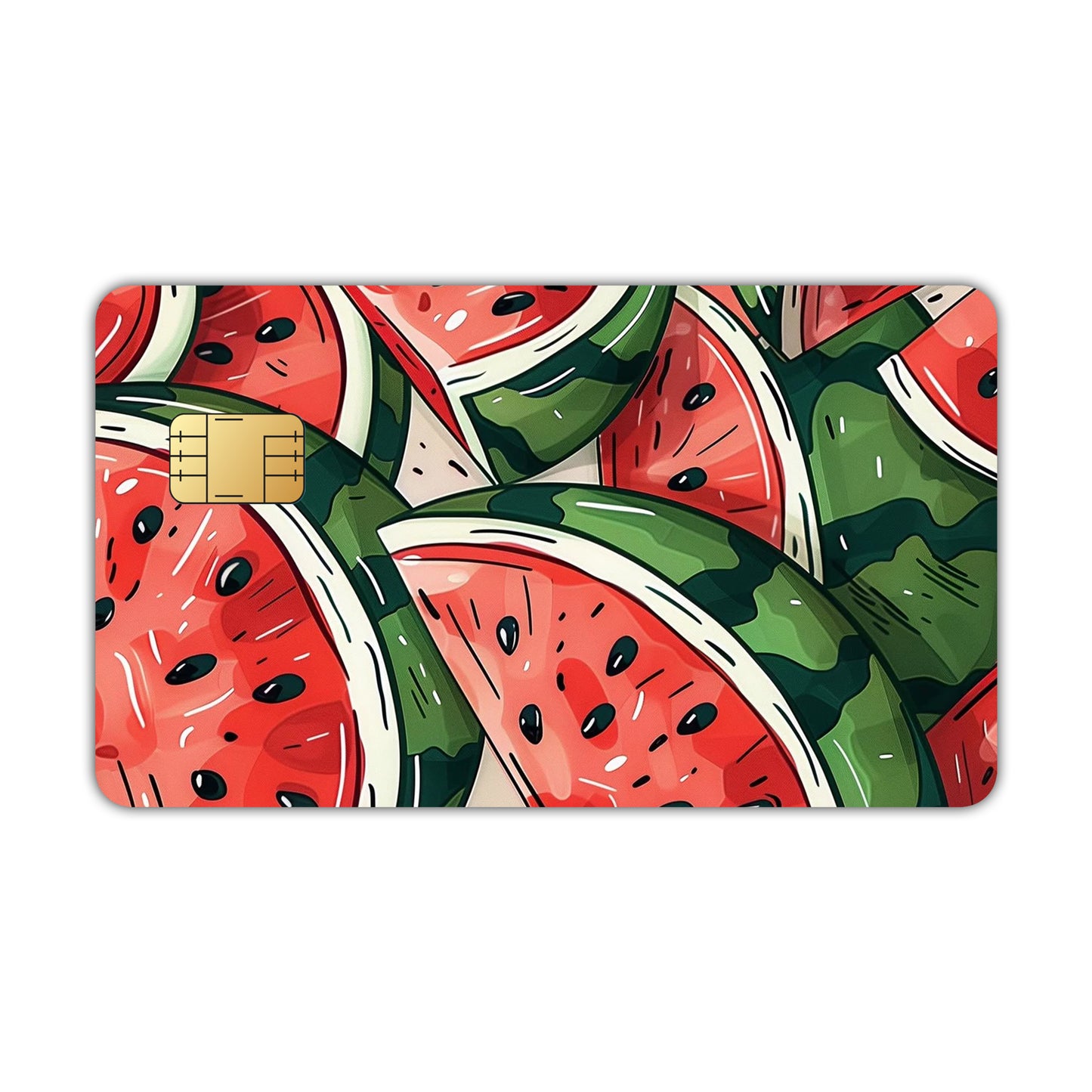 Watermelon Slice Pattern Card Skin