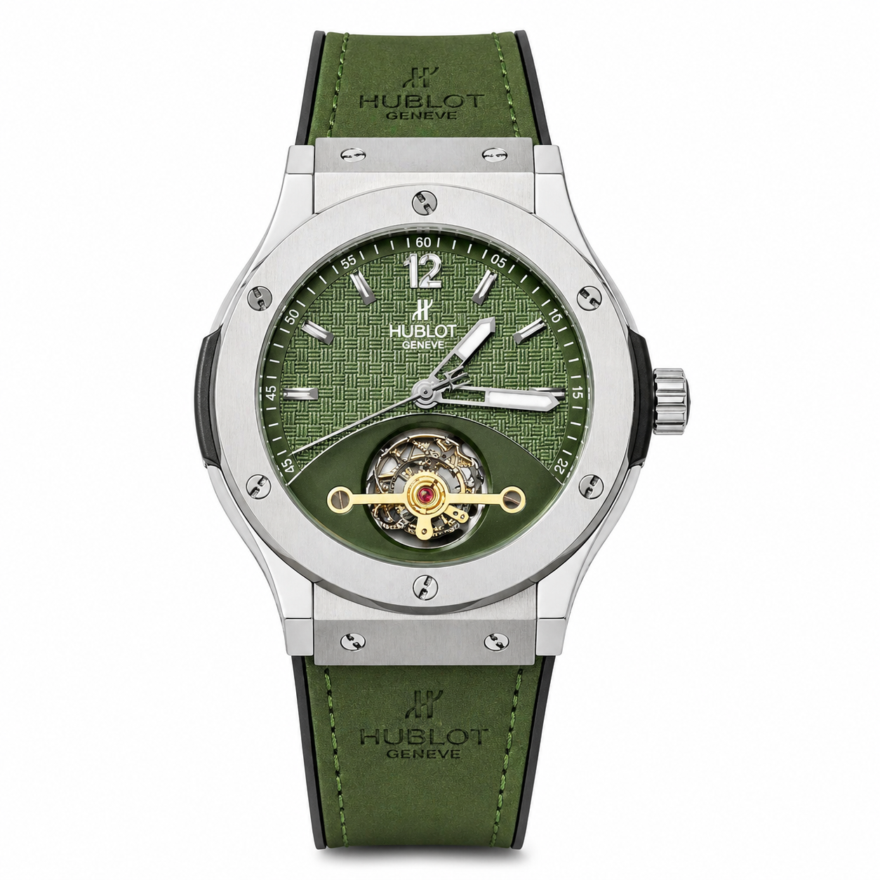 Hublot Leather Strap Watch