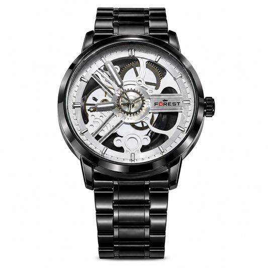 Forest Skeleton Watch for Men | Steel Watch