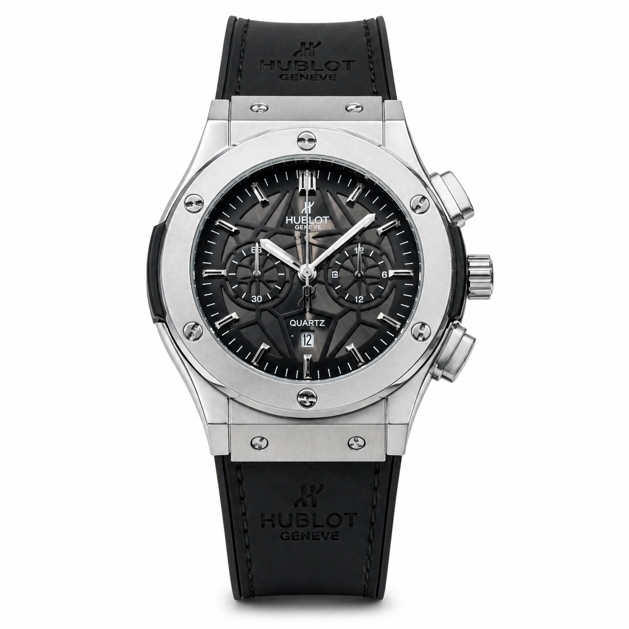 Hublot Leather Strap Watch