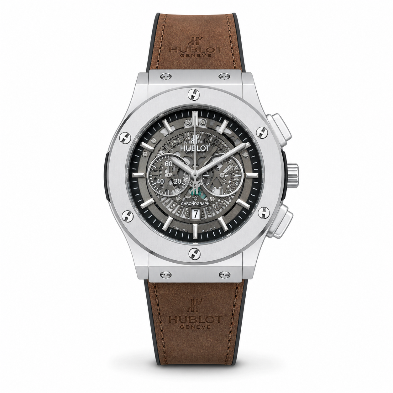 Hublot Leather Strap Watch
