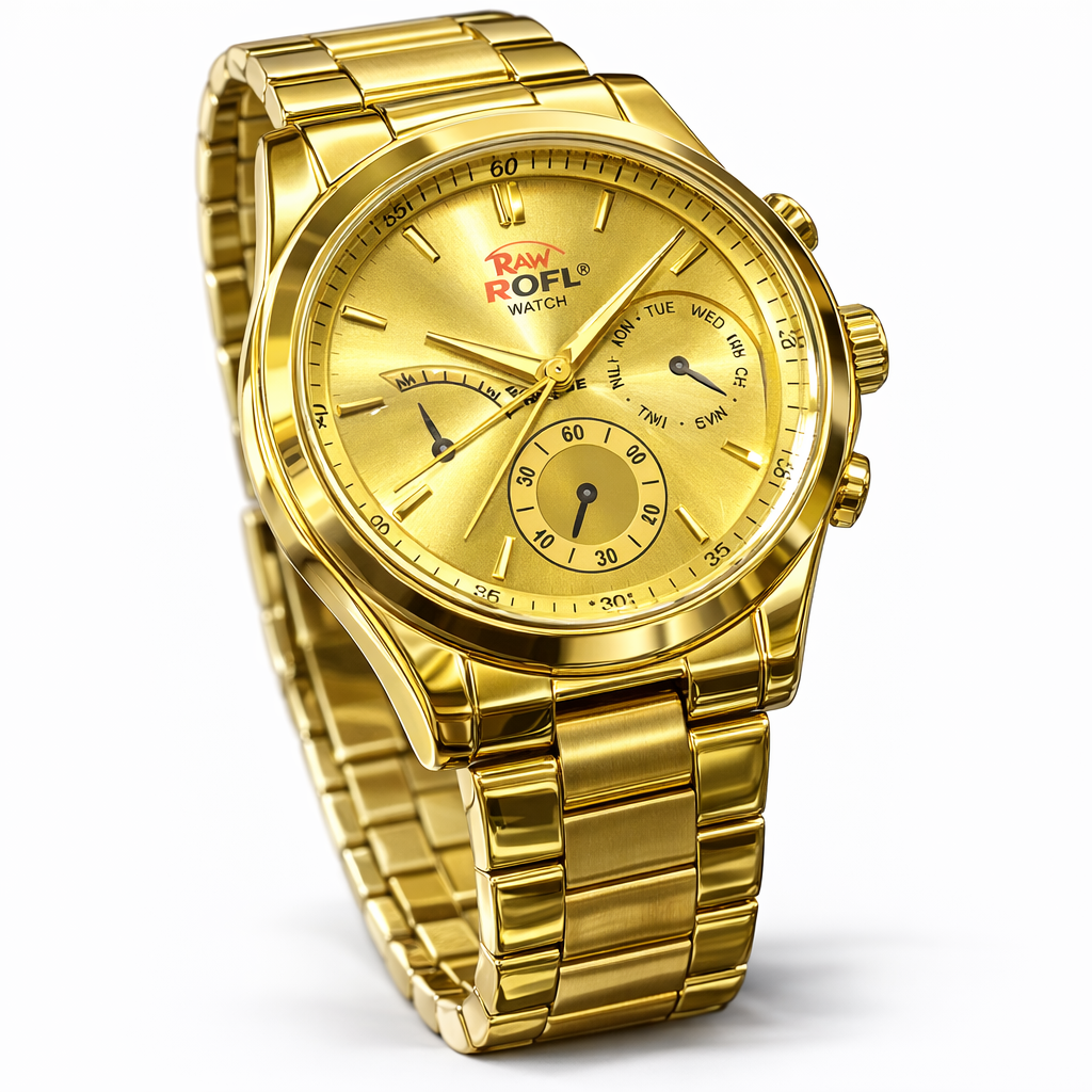The RAW ROFL "Icon" | Integrated Steel Sport Watch in Silver/Gold