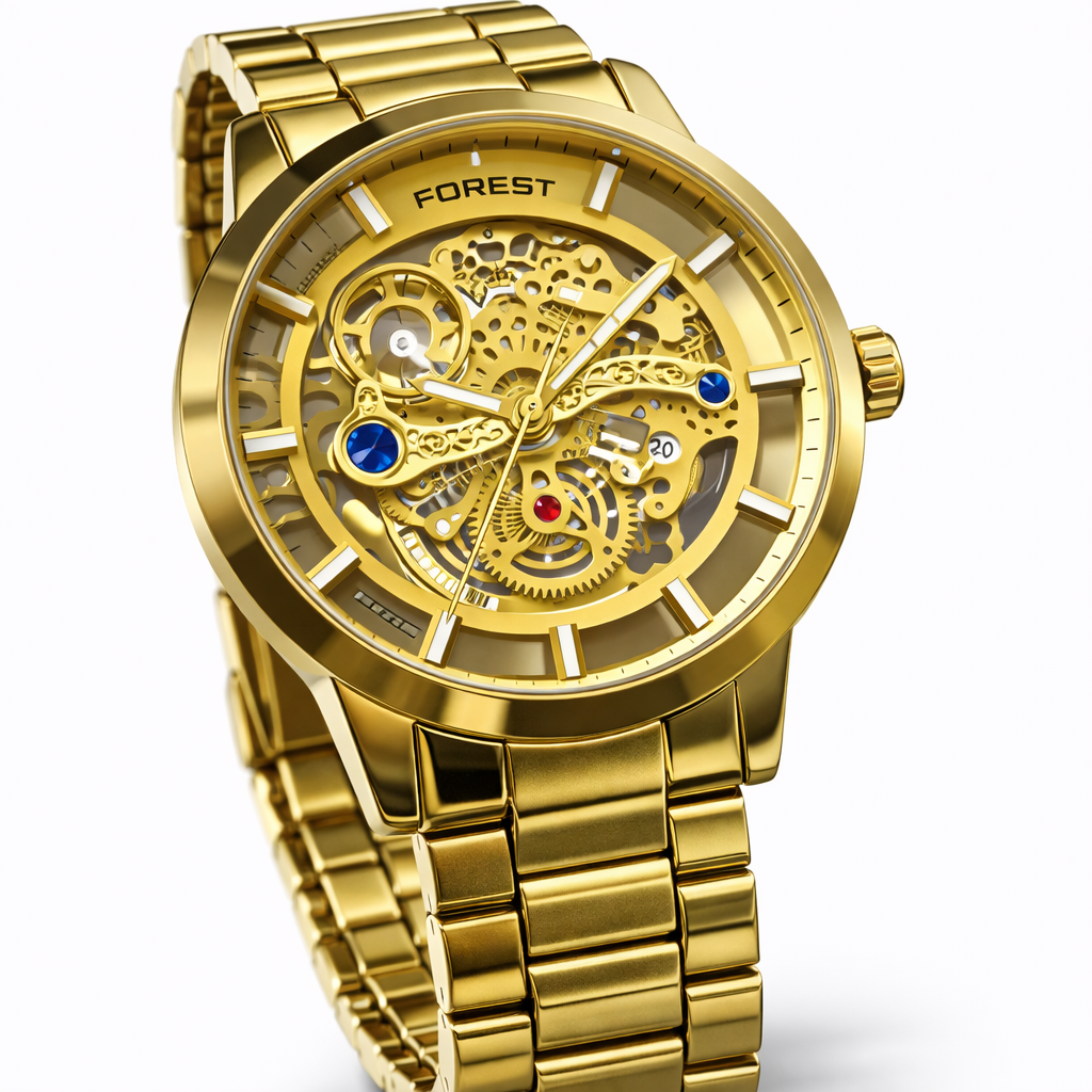 The Sovereign Skeleton | Two-Tone Gold & Steel Automatic WATCH