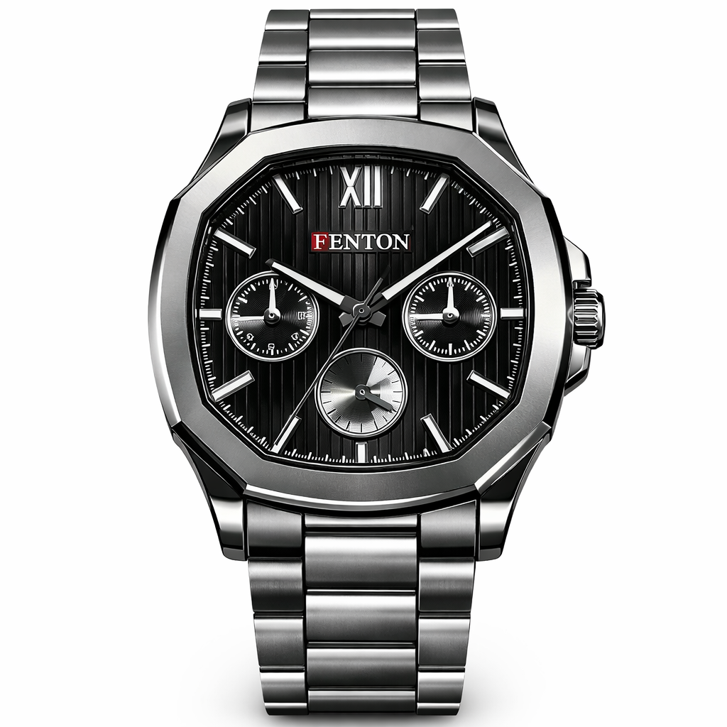 Fenton Steel Chain Analogue Watch