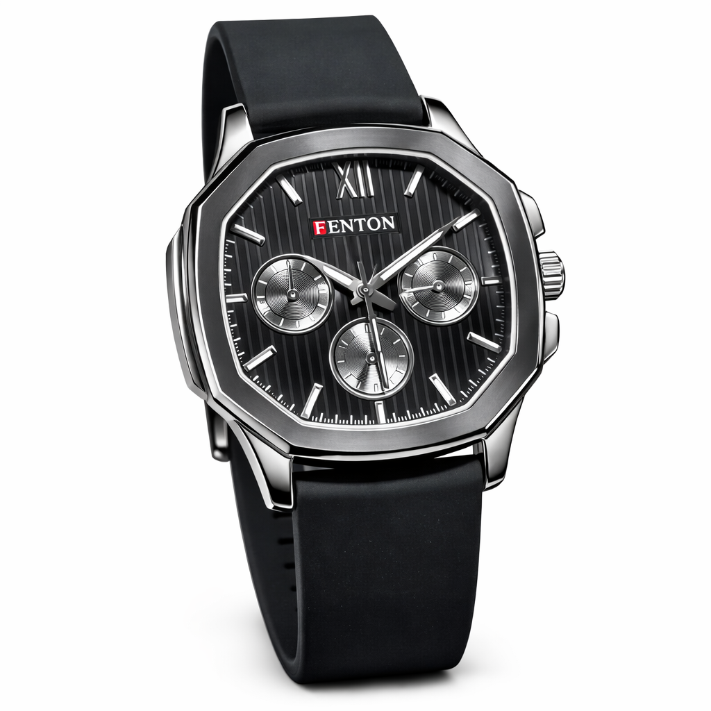 FENTON Noir Octa Chronograph watch