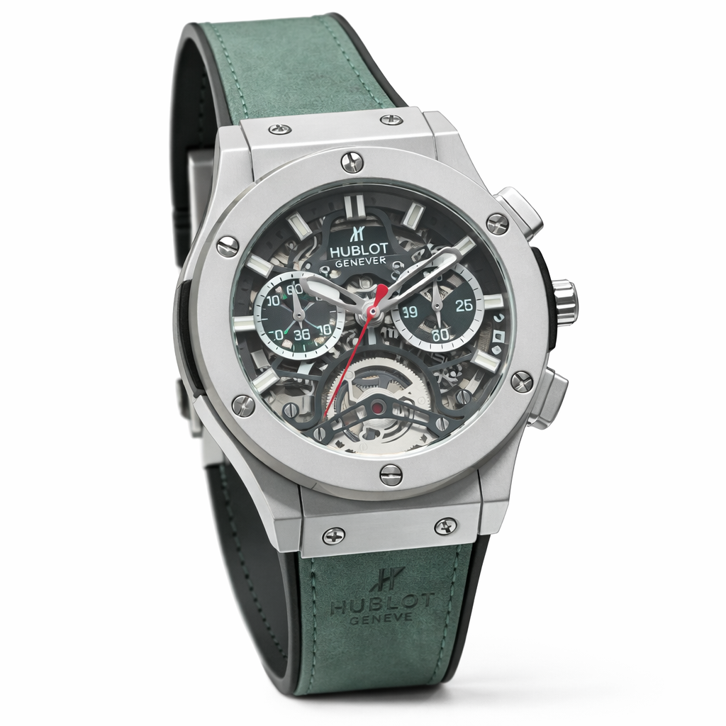 Hublot Leather Strap Watch