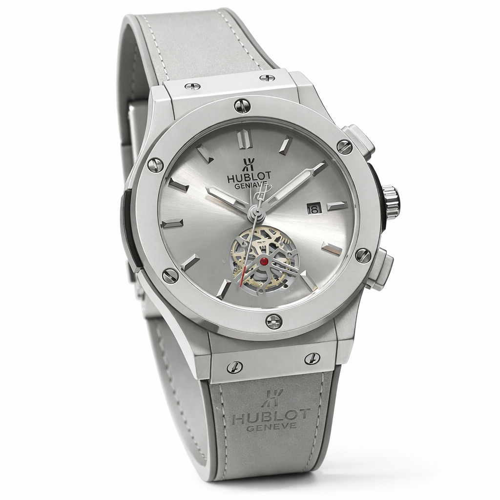 Hublot Leather Strap Watch