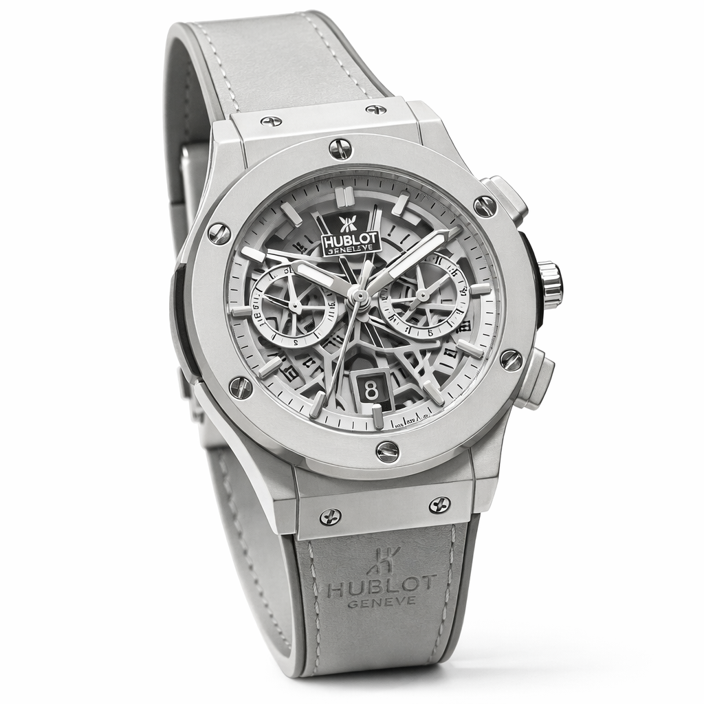 Hublot Leather Strap Watch