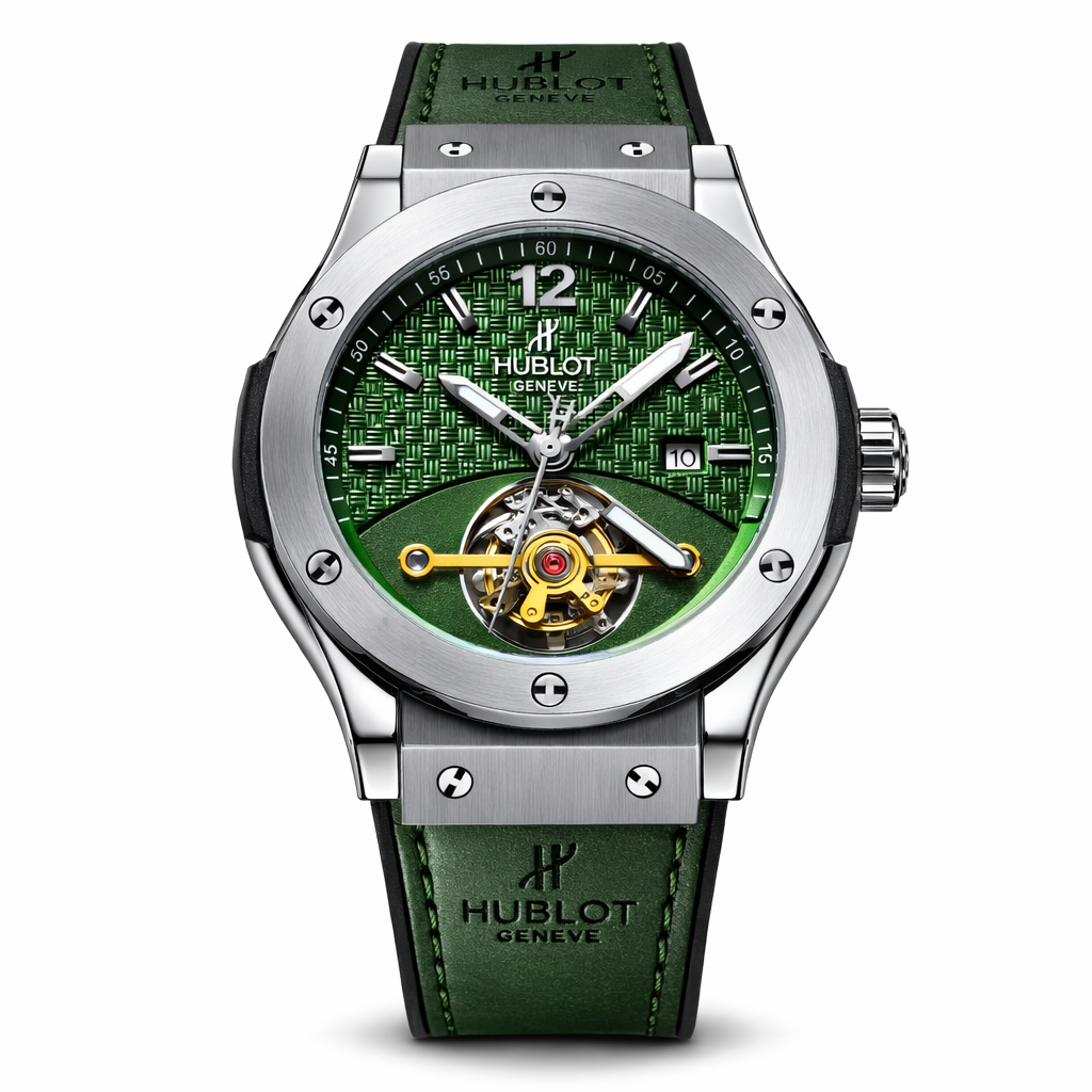 Hublot Leather Strap Watch