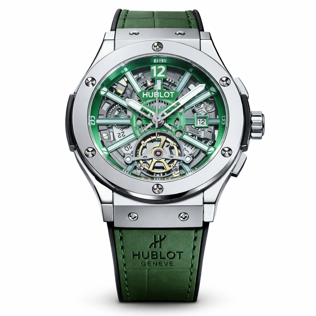 Hublot Leather Strap Watch