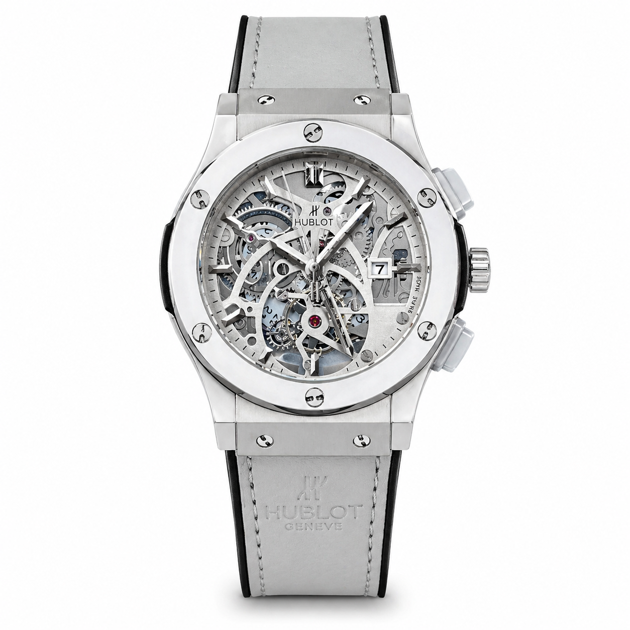 Hublot Leather Strap Watch