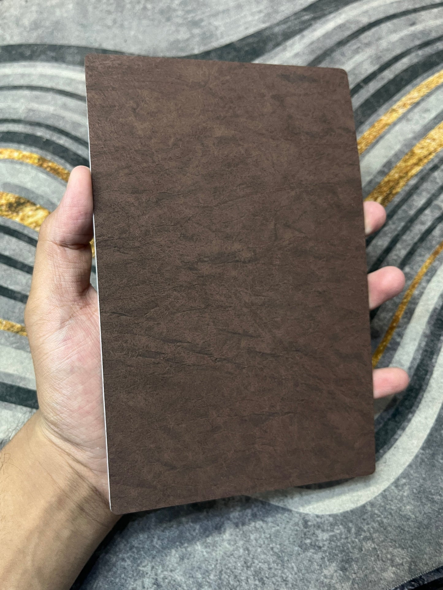 3M Brown Rough Textured Vegan Leather High Quality Skin