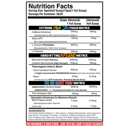 THE BIG DADDY INFERNO PREWORKOUT by BLACK BEAST